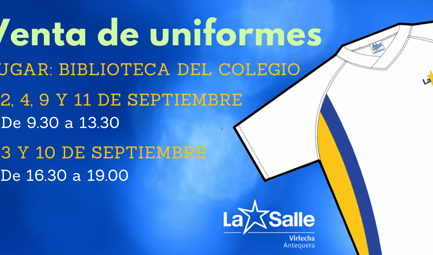 Venta de uniformes 25-26